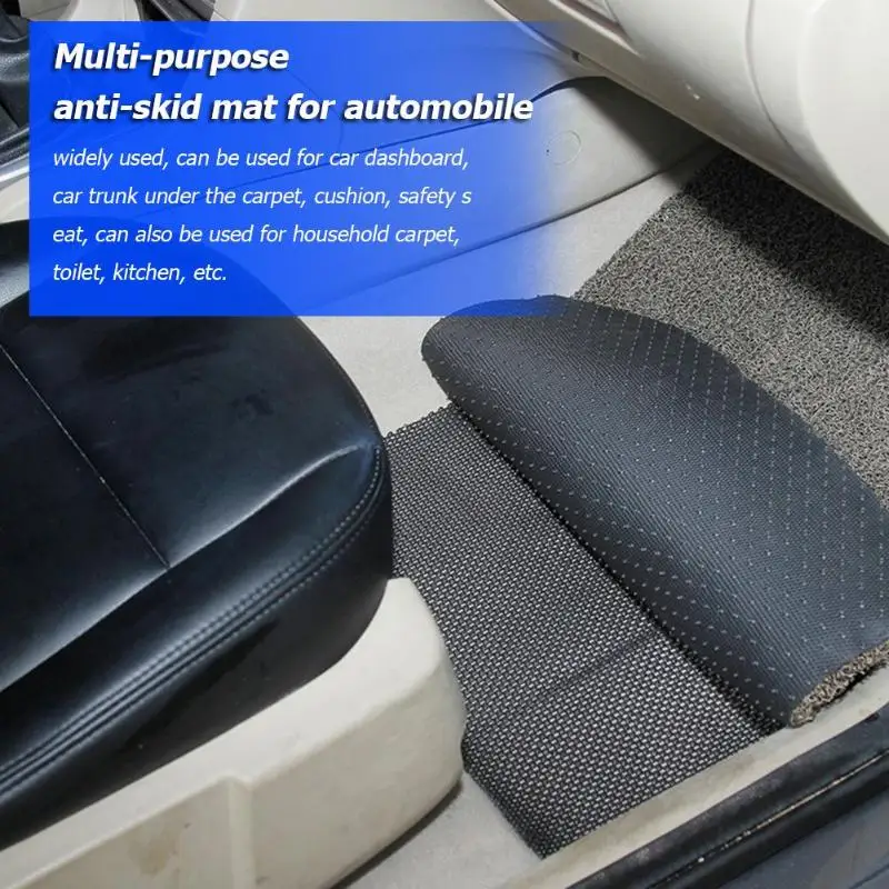 

Car Universal Non-slip Pad Mat Carpets Multipurpose PVC Foam Car Dashboard Trunk Sticky Mat Anti-Slip Cutable Reuse Mesh Cushion