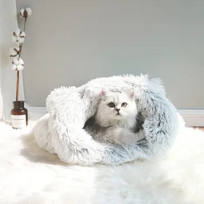 Супер теплый коврик для кошек, пушистый спальный мешок для кошек, моющийся длинный плюшевый коврик для домашних животных, домашний коврик для глубокого сна для зимы, теплые товары для домашних животных 11,11