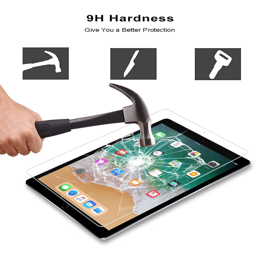 Tablet Screen Protector For iPad Pro 11 10.5 9.7 Tempered Glass for iPad mini 2 3 4 5 Screen Protect for iPad Air 2 1
