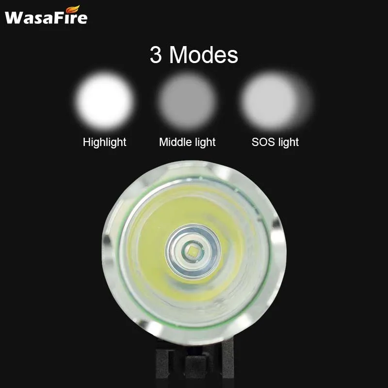 T6 LED Bicycle Lights Front Handlebar Cycling Night Warning Safety Headlight Flashlight 18650 Battery Head Lamp Bike Accessories