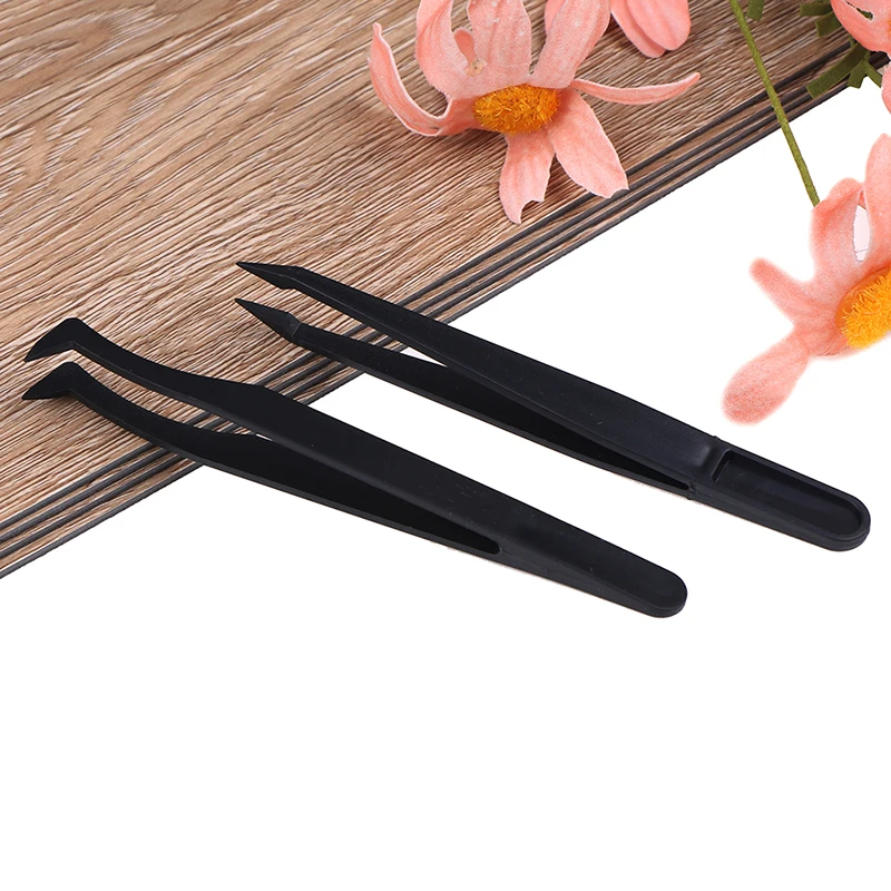 Carbon Steel High precision black curved tweezer DIY nipper perler bead nipping hama bead handicraft clamp plier