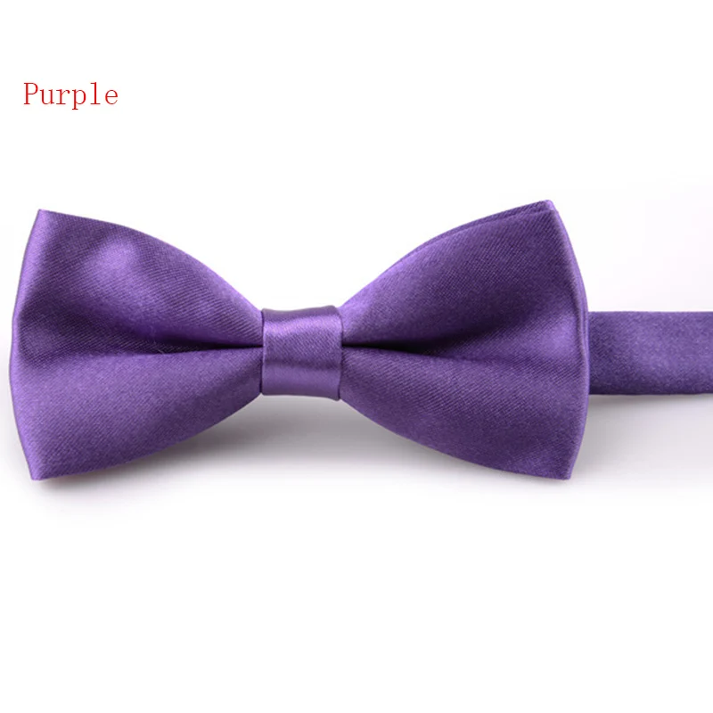 ZY-ET-Purple Детский Одноцветный галстук-бабочка, Свадебный галстук-бабочка, Noeud Papillon, для мальчиков и девочек, полиэстер, шелк, Pajaritas, галстук-бабочка, женский, мужской галстук - Цвет: ZY-ET-Purple