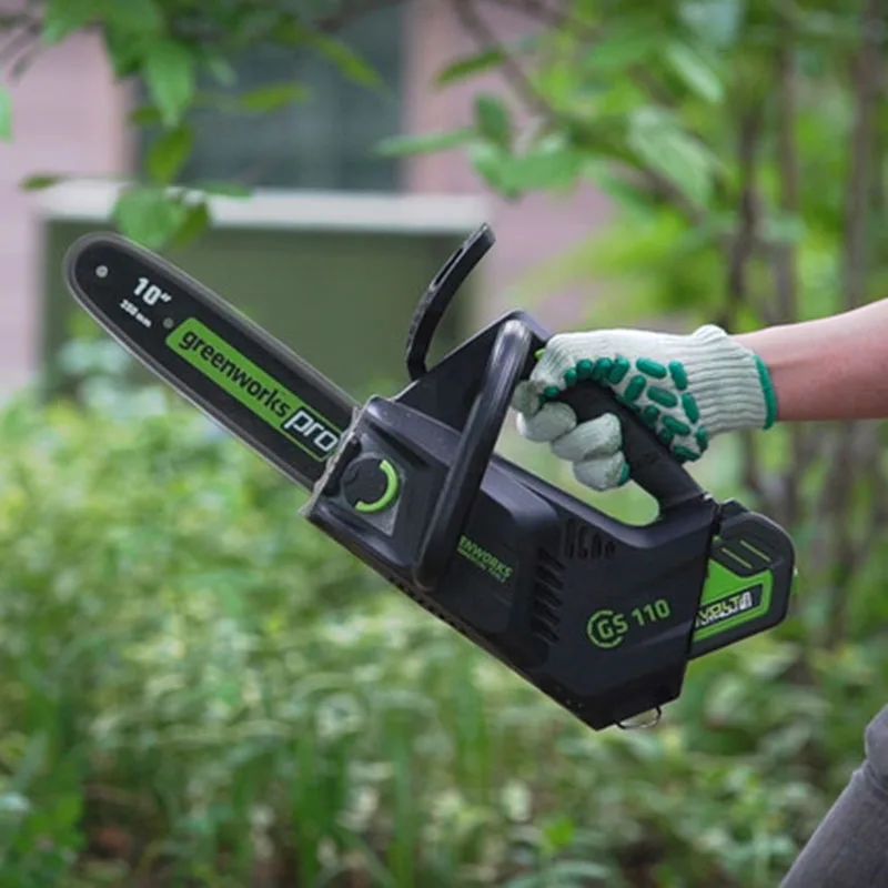 US $245.00 Greenworks 40v Cordless Chain Saw Brushless One Hand Operate Chainsaw 10 Inch Guide Bar With 4ah Battery And Chargerfree Return