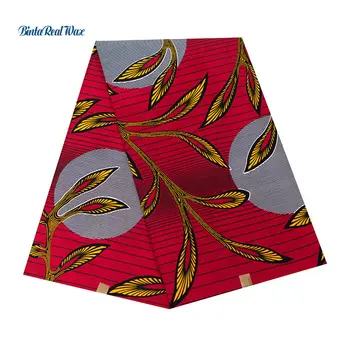 

Cotton Ankara African Pinted Fabric Guaranteed Real Dutch Wax Africa Cloth High Quality Sewing Material for Party Dress 24fs1374