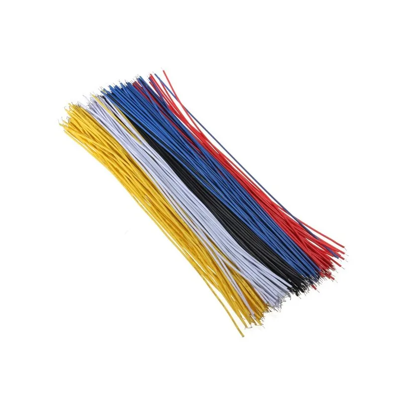 100pcs 26AWG Tin Plated Breadboard PCB Solder Cable 20cm Fly Jumper