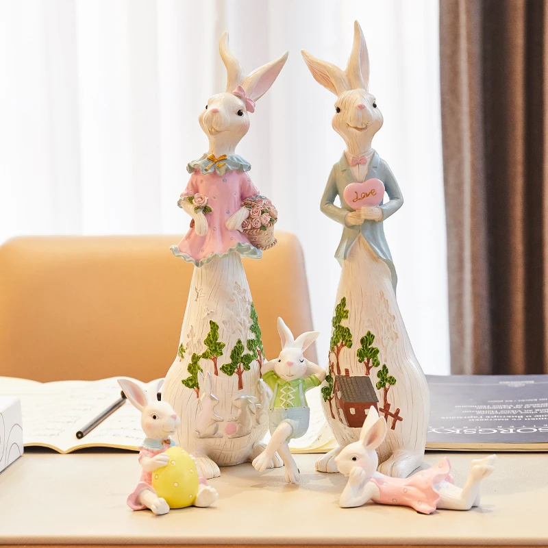 

Скандинавская декорация для дома, подарок для пары, искусственный креативный пасторальный стиль, сказочное украшение для сада, гостиной, свадебное украшение