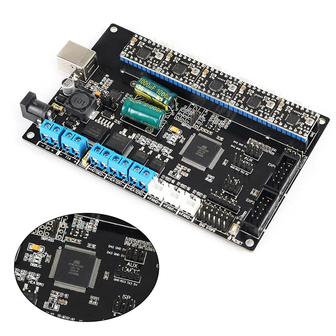 Материнская плата для RepRap основная плата совместима с Mega 2560 и RAMPS 1,4 4 слоя печатная плата контроллера