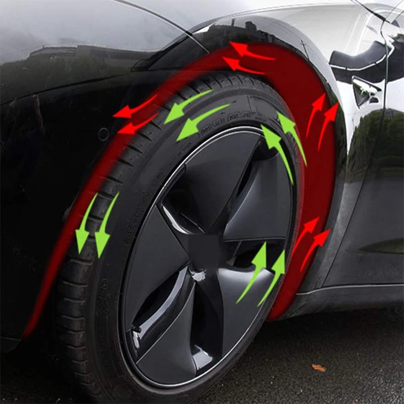 Утеплитель для шин, хлопок, подгонянный для Tesla, модель 3, переднее колесо автомобиля, звукоизоляционный хлопковый коврик, звукоизоляционный защитный коврик(черный), 2 шт