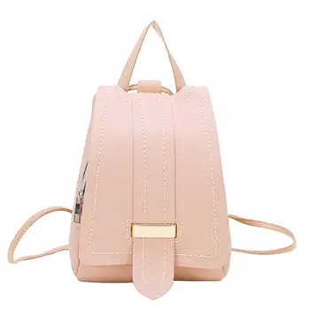 

Mini SquareBackpack Women PU Shoulder Bag For Teenage Girls Multi-Function Small Bagpack Female Ladies mochila mujer #T2P