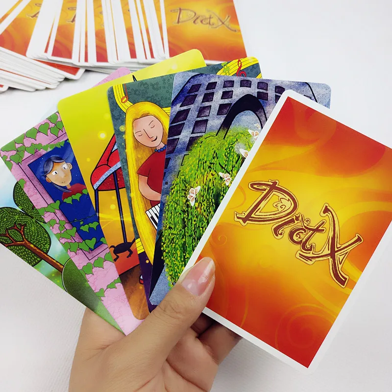 

1234567 Board Games Card Expanding PCs Language Heart Word Full Set 12 People Only Character Casual 12 Primary