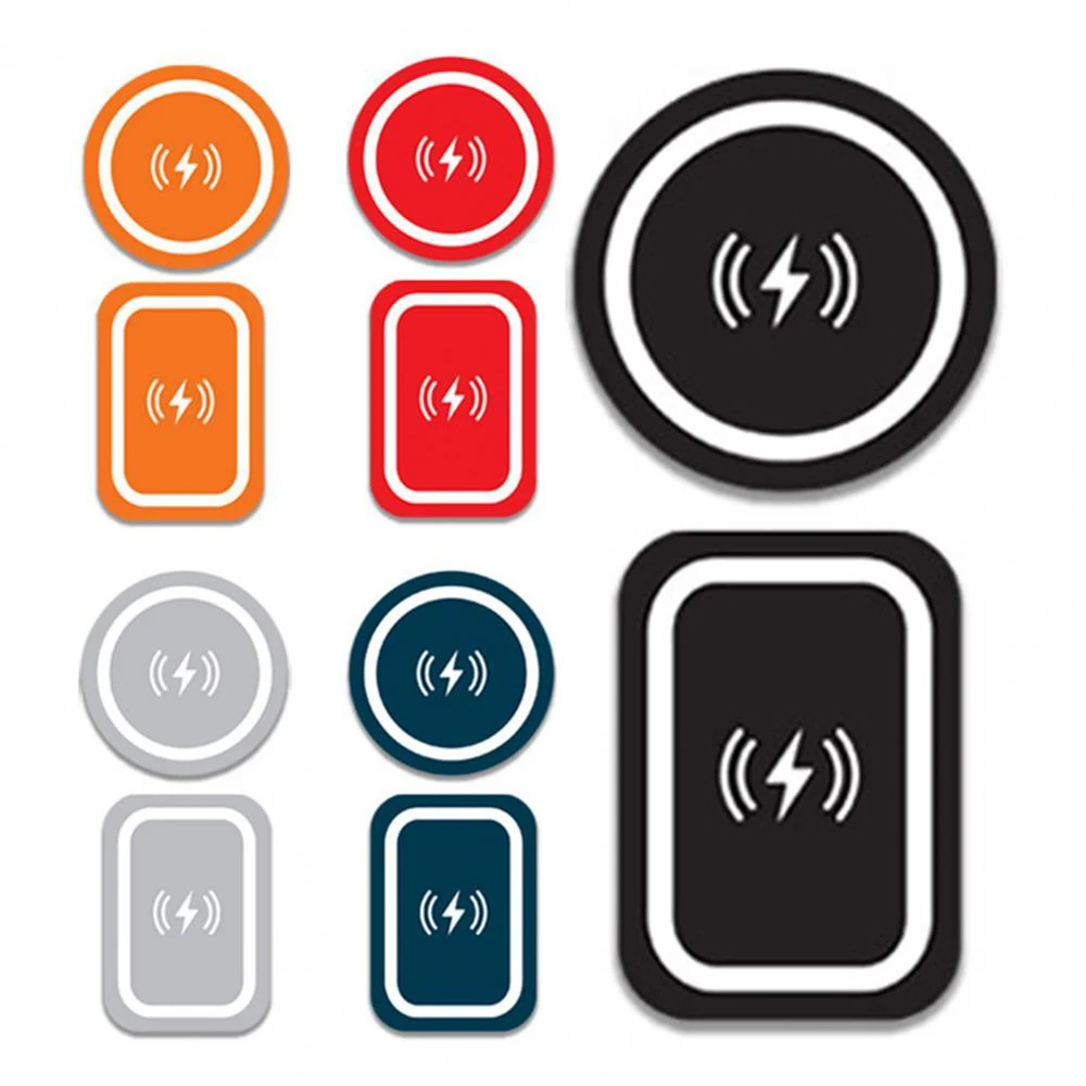 iphone charging stand Metal Plate Ultra Thin Supporting Wireless Charging Universal Car Mount Magnetic Holder Sticker Iron Sheet for Mobile Phone wall phone holder