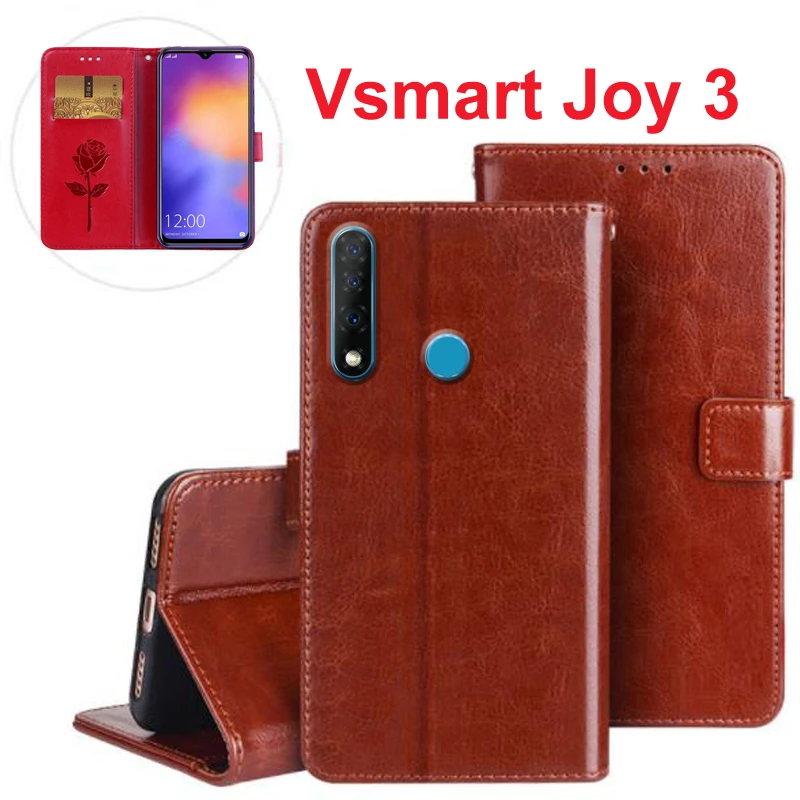Vsmart Joy 3 Flip Case Soft Leather Phone Stand Function Case For Vsmart Joy3 Wallet Cover Card Slots V Smart Joy3 Shell Flip Cases Aliexpress