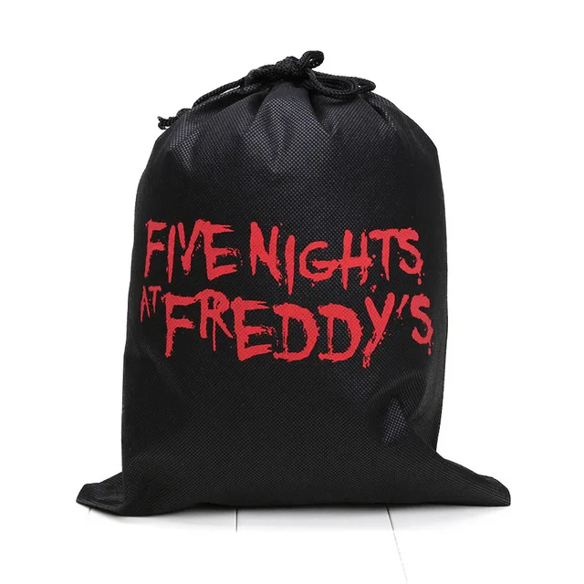 gift bag 25 см FNAF Freddy Fazbear плюшевые игрушки пять ночей у Фредди Золотой медведь кошмар кекс Фокси шар мальчик клоун мягкие куклы - Цвет: gift bag