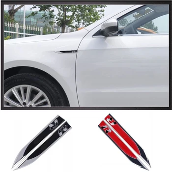 

For Volkswagen R sticker Car Chrome Side Wing Fender Emblem Badge Trim Original Car Styling stickers
