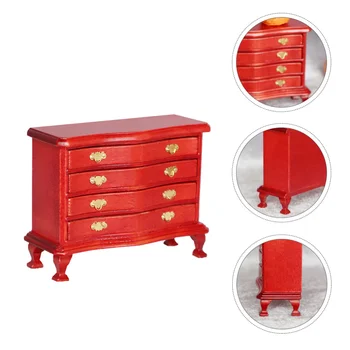 

1pc Wood Fake Cabinet Mini Cabinet Cabinet Model for Store Dorm Mini House Home