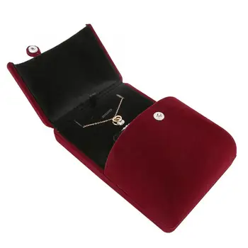 

Elegant Double Open Jewelry Organizer Burgundy Wedding Groom Bride Engagement Ring Jewelry Collection Packing Gift Holder Box