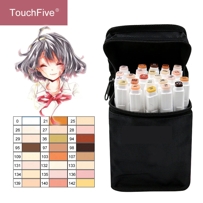 цвет кожи маркерами