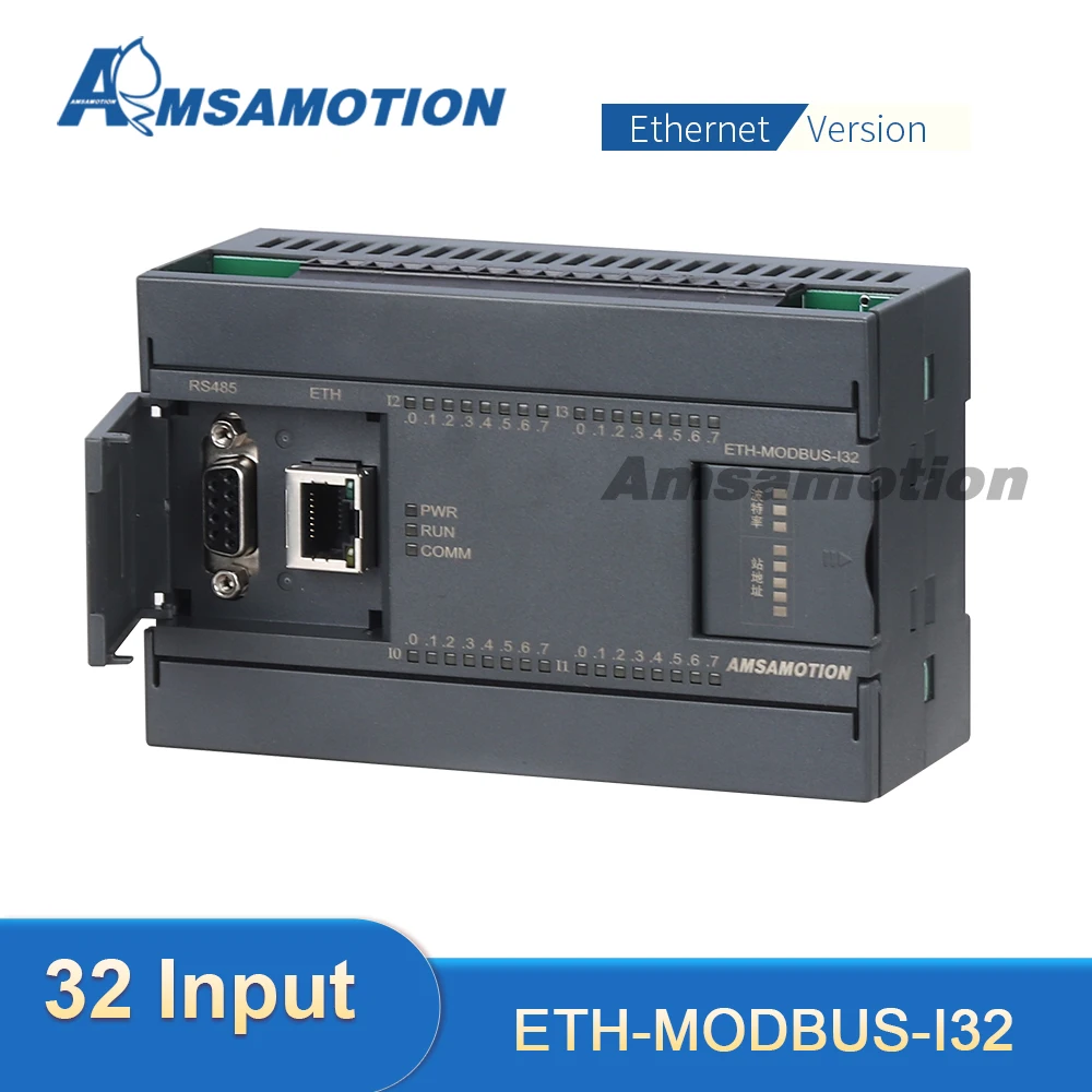 

ETH-MODBUS-I32 RTU Protocol RS485 PLC Extensible Module 32 Channel Input Switch Quantity Acquisition IO module Digital