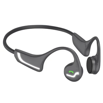

DENREEL Bone Conduction Bluetooth Headset Can Not Be Worn in the Ear, Waterproof Rear-Hanging Type Bone Sensor Headset
