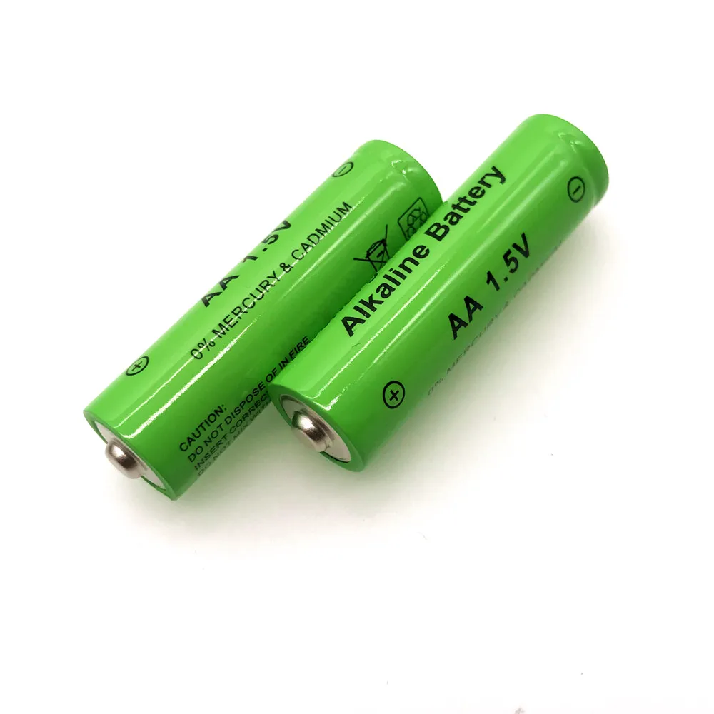 Dolidada новым ярлыком 3000 MAH перезаряжаемые батареи AA 1,5 V. Перезаряжаемые Alcalinas drummey+ 1 шт., размер: 4-элементная батарея зарядное устройство - Цвет: Зеленый