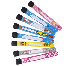 Горячие Новые 4 шт Регулируемый ID браслет безопасности для детей на открытом воздухе письма многоразовые