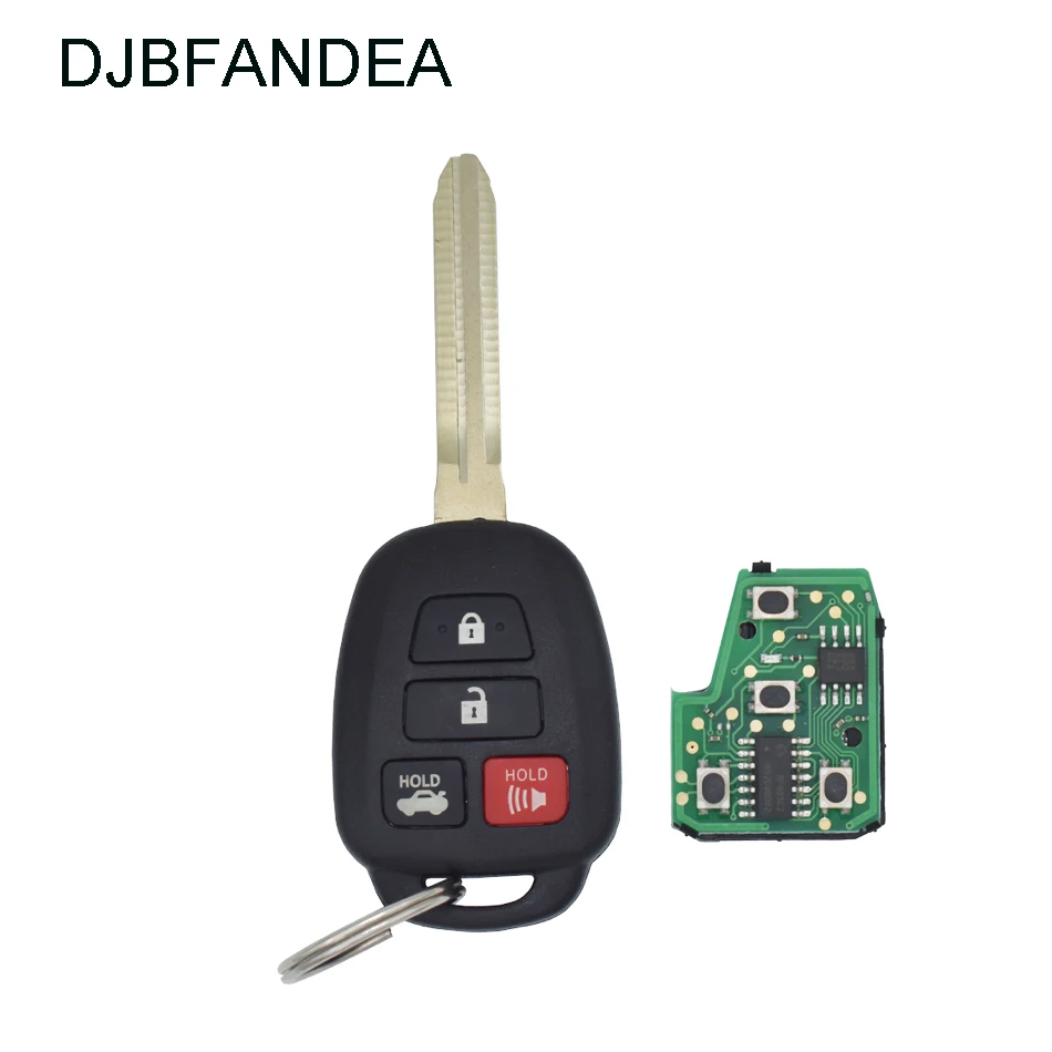 DJBFANDEA 314 4 МГц бесключевая запись дистанционного ключа fob для Toyota Camry 2012 2013 2014 2015 2016