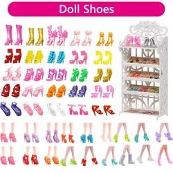 Chaussures de poupée pour barbie, baskets de couleur à talons hauts, en cuir, adaptées à la poupée Blythe 11.8 pouces, 1/6 BJD et 30 Cm, jouets pour fille, noël 