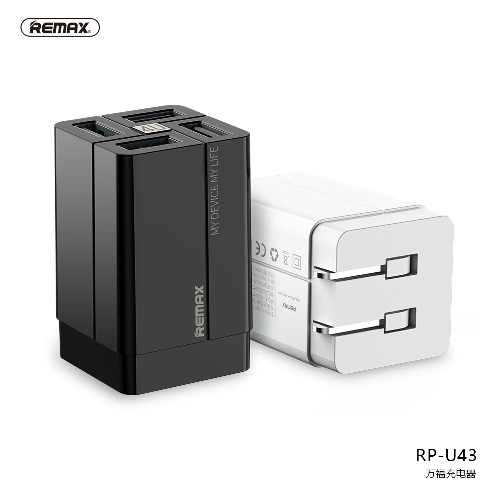 4U Многофункциональный 3.4A Быстрая зарядка usb адаптер RP U43 смарт чип высокого тока