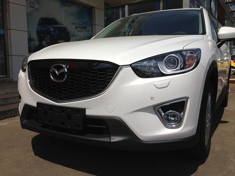 Для Mazda CX-5 CX5 CX 5 2013 abs хромированный стильный передний противотуманный светильник, автомобильные аксессуары, передний противотуманный светильник, автомобильные наклейки, 2 шт