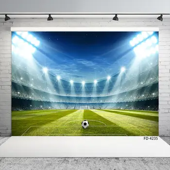 

Football Field Soccer Grassland Light Theme Photography Background Baby Children Portrait Photography Backdrops For Photo Studio