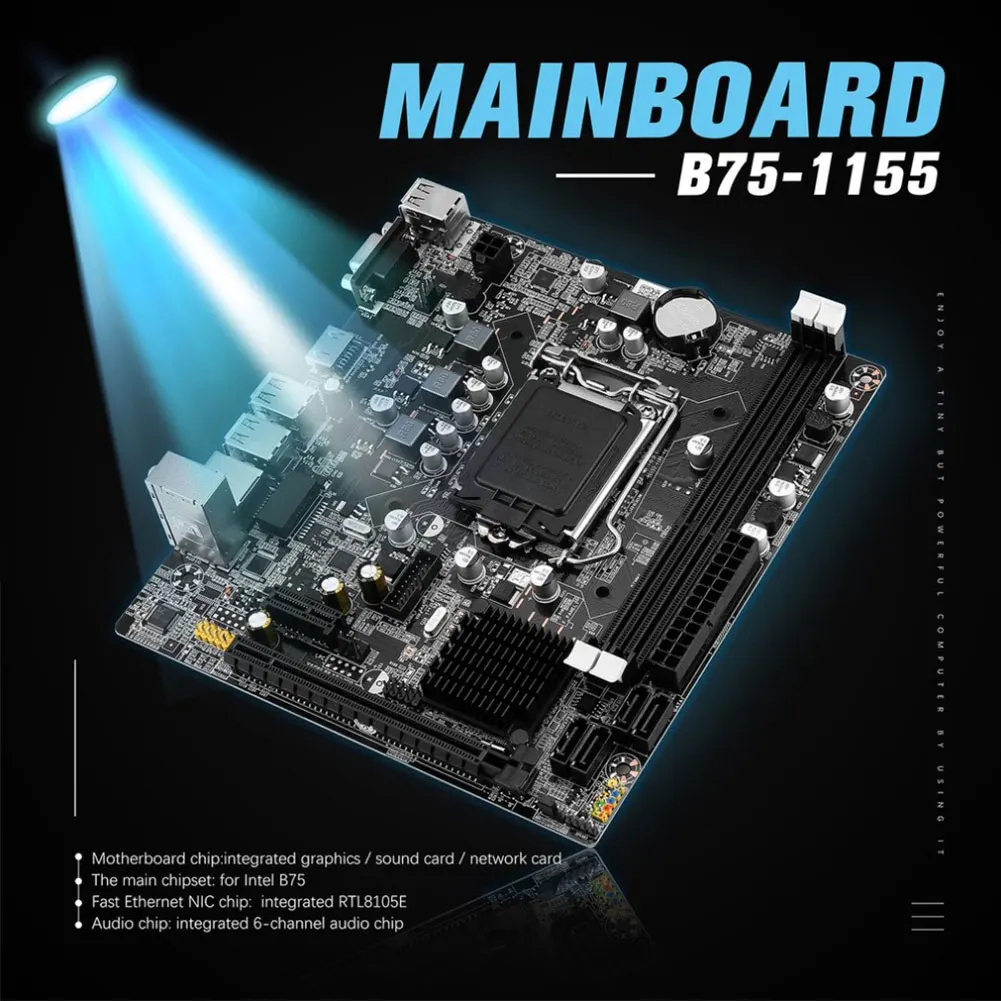 

Desktop Computer CPU Interface Network Card LGA 1155 Mainboar USB3.0 Accessories B75-1155 Sound Card Professional Motherboard