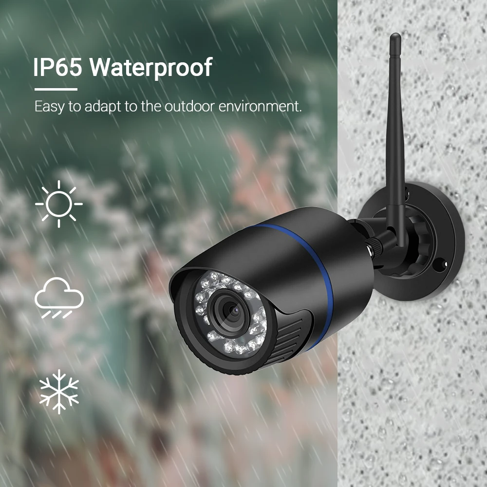 Беспроводная уличная камера Hamrolte HD 1080P Yoosee с Wi Fi Onvif запись звука обнаружение