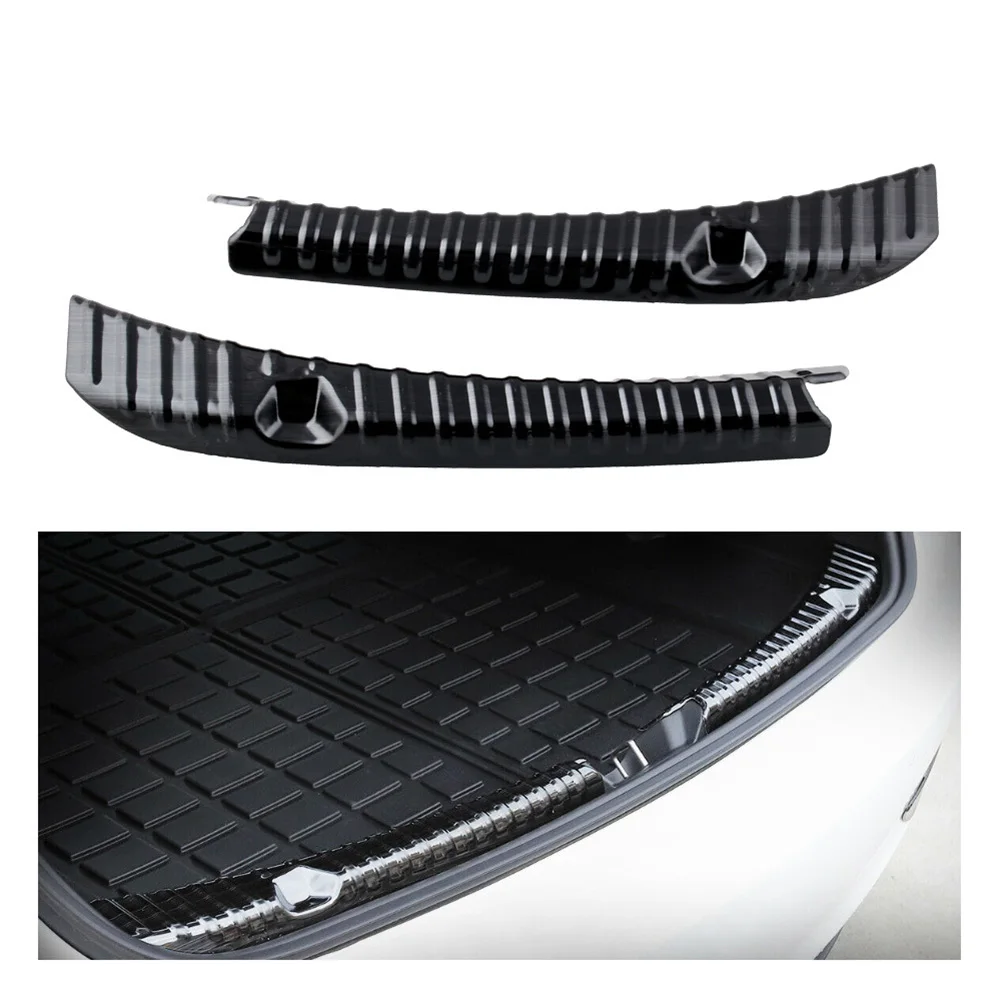 

Protector De Parachoques Trasero De Acero Inoxidable Negro De Aleaciуn De Titanio para Tesla Modelo 3 (2 piezas)