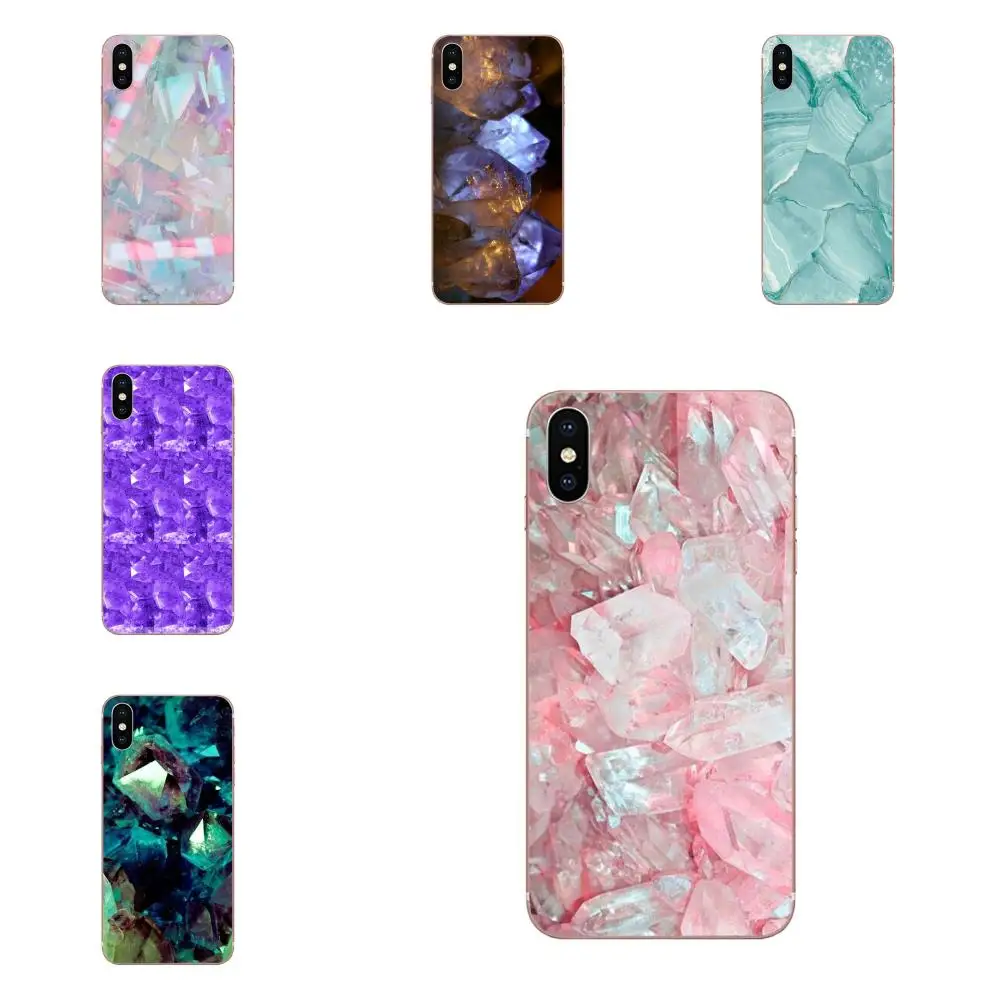 Ретро цветной кристалл рок для Huawei P7 P8 P9 P10 P20 P30 Lite Mini Plus Pro 2017 2018 2019 мягкий чехол из