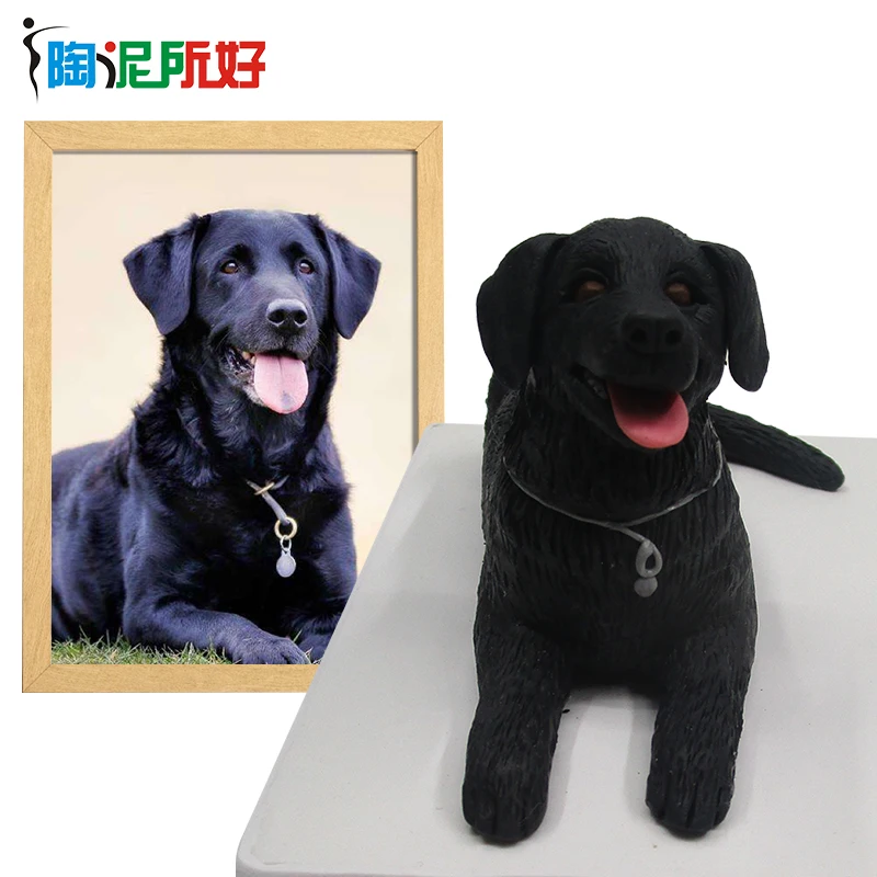 TNSH статуя животного собаки ручной работы кукла из полимерной глины собака День