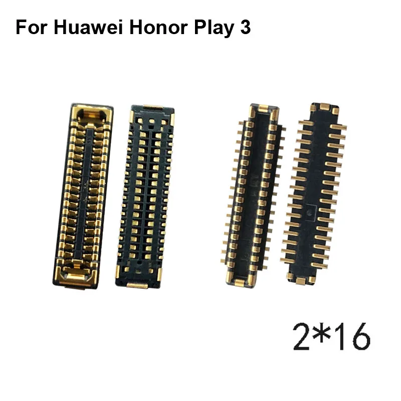 2 шт. FPC Разъем для Huawei Honor Play 3 ЖК-экран на гибком кабеле материнской плате Play3 |