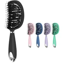 Soft Non-slip Handle Detangling Hair Comb Nylon Arched Scalp Massage Comb Women Wet Cur Hair Brush Pro Hairdressing Styling Comb