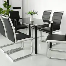 2 Pçs/set Cadeiras De Jantar Para A Cozinha Estilo Europeu Bar Cadeiras De Jantar De Couro PU Bar Fezes Cadeira de Jantar Móveis Para Casa HWC
