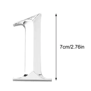 

5cm House Numbers 0 to 9 Adhesive Door Stickers Sign for Office Apartment Hotel