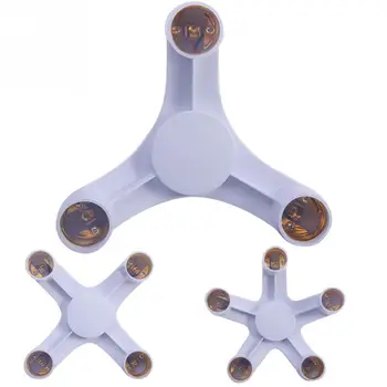 

E27 to E27 LED Bulb Lamp Holder 3 in 1/4 in 1/5 in 1 E27 Base Socket Splitter LED Lamp Socket Light Bulb Adapter Holder