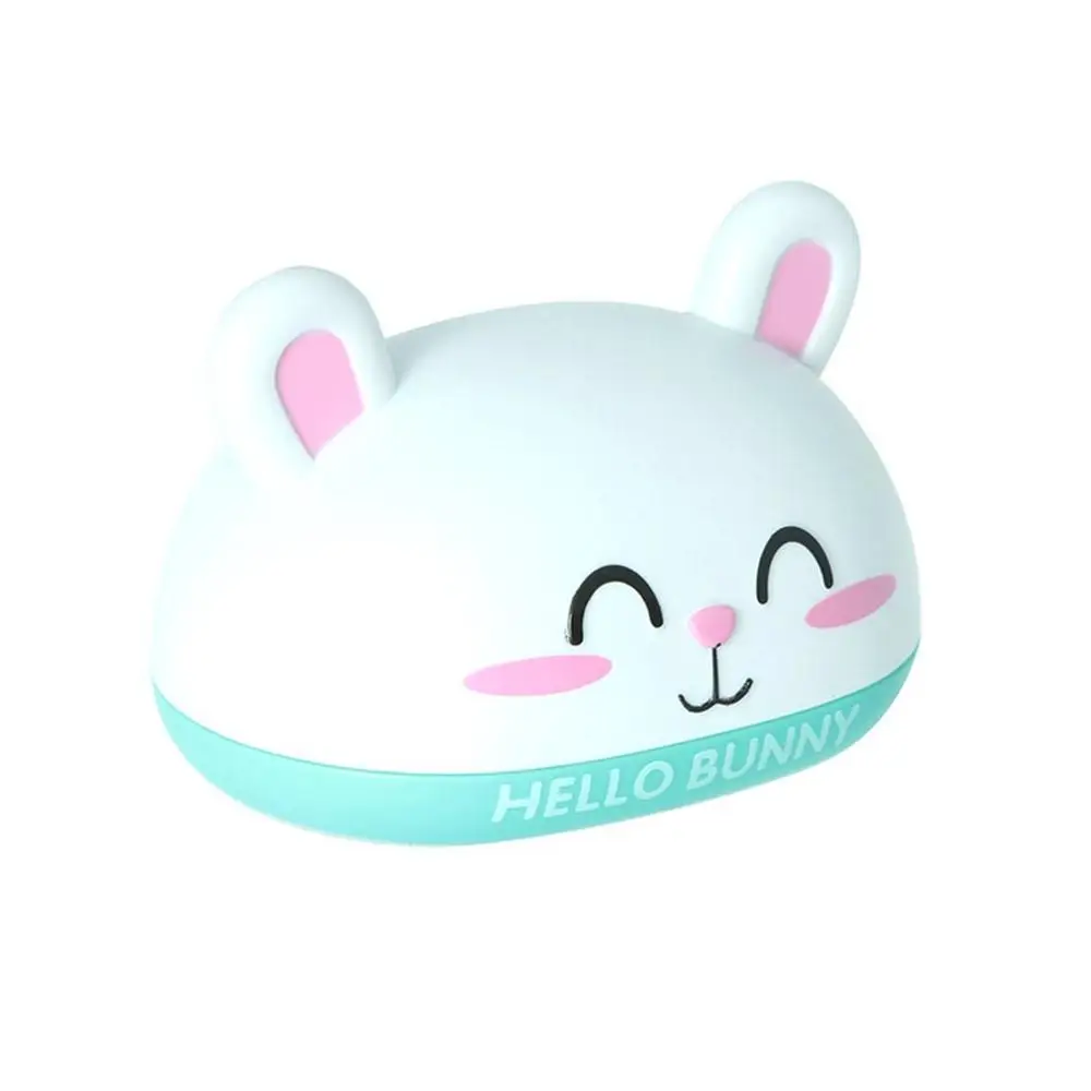 

Fresh And Lovely Rabbit Double Suction Cup Soap Box Drain Soap BoxAzure