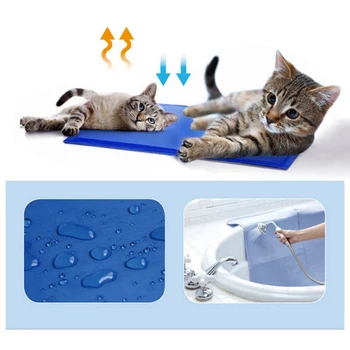 

Small Pet Ice Cushion Plush Mattress Plush Cool Cushion Pets Bed Cushion Cat Summer Cool Pet Gel Cooling Mat