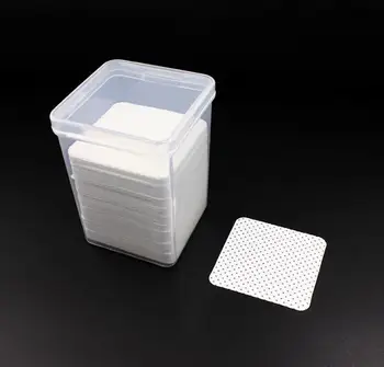 

100boxes 170pcs/box eyelash glue Remover Cotton Wipes UV Gel Nail Tips Polish Remover Cleaner Lint-Free Paper Pad SN087