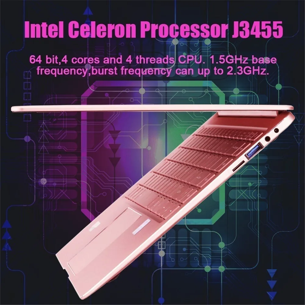 Perfect P09 Laser custom logo Notebook Computer 15.6" laptop 6G/8G DDR4 RAM 512G SSD Intel Celeron J3455 Quad Core with Backlit keyboard 19