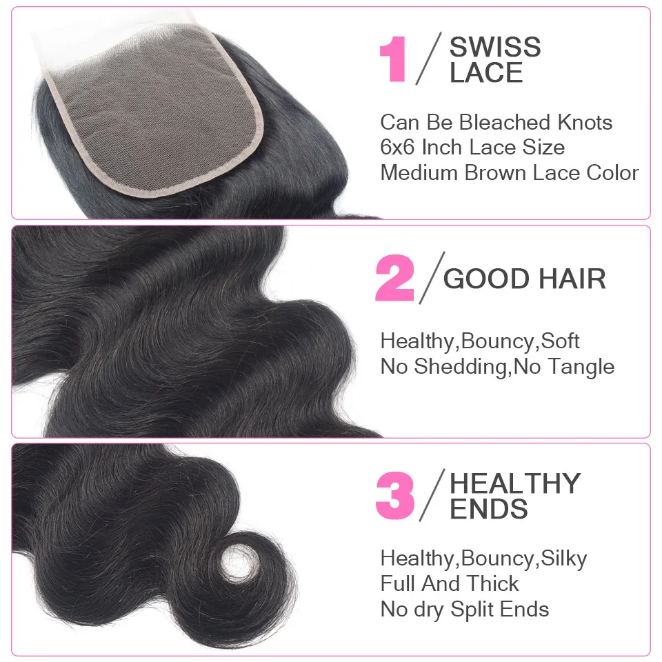 Волосы alibarbara, 6x6, объемная волна, кружевная застежка, перуанские человеческие волосы Remy, швейцарское кружево, закрытие, натуральный цвет, 8-22 дюйма