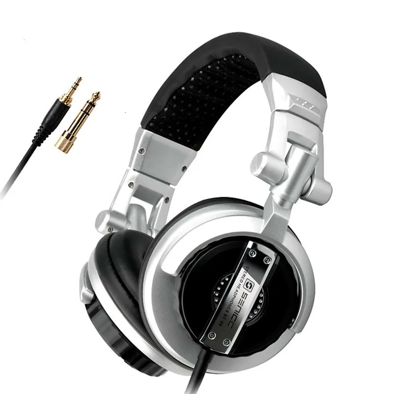 Professional DJ monitor headphones Stereo Studio Headband Foldable Gaming headphones, 3,5 / 6,3 mm