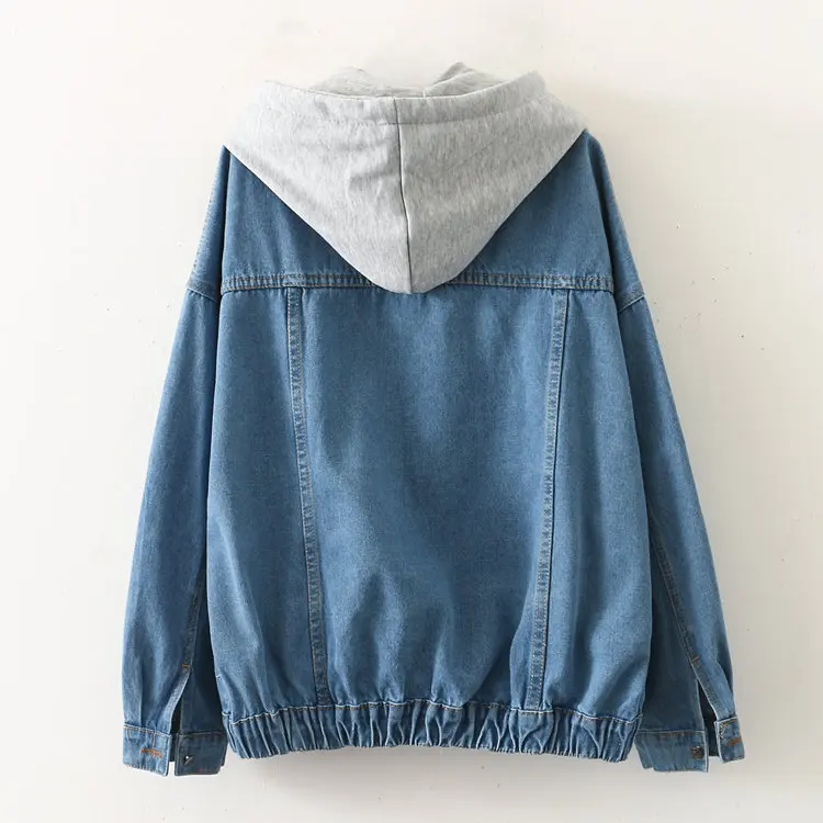 

2019 Autumn Clothing New Style Harajuku-Style Knitted Hooded Korean-style College Style Loose-Fit Jacket Coat Women's 016935