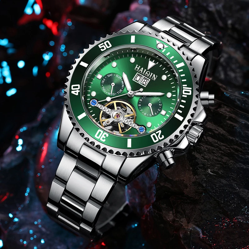 Часы HAIQIN мужские механические спортивные автоматические|Механические часы| |