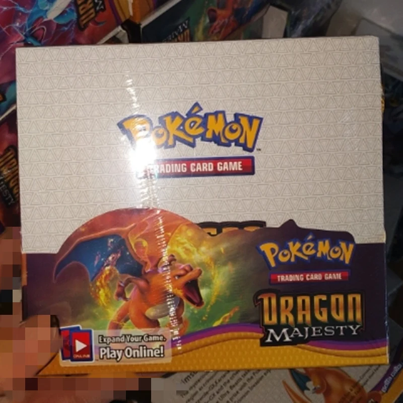 324 шт Pokemon cards Sun& Moon Dragon Majesty Booster Box в коллекционные торговые карты игры Детские игрушки подарок