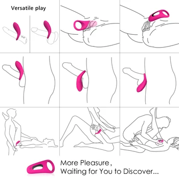 Clitoris Stimulator Vibrator Sex Toys for Woman Masturbator Man Penis Sleeve Vibrator Ring Delay Time Adult Toys for Couples 4